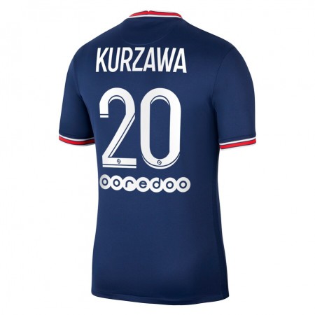 Fußballtrikots Paris Saint-Germain PSG Layvin Kurzawa 20 Heimtrikotsatz 2021-2022